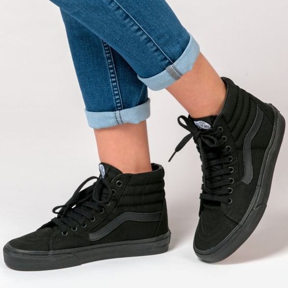 Vans Men's SK8-Hi Black/Black - Picture 2 of 2